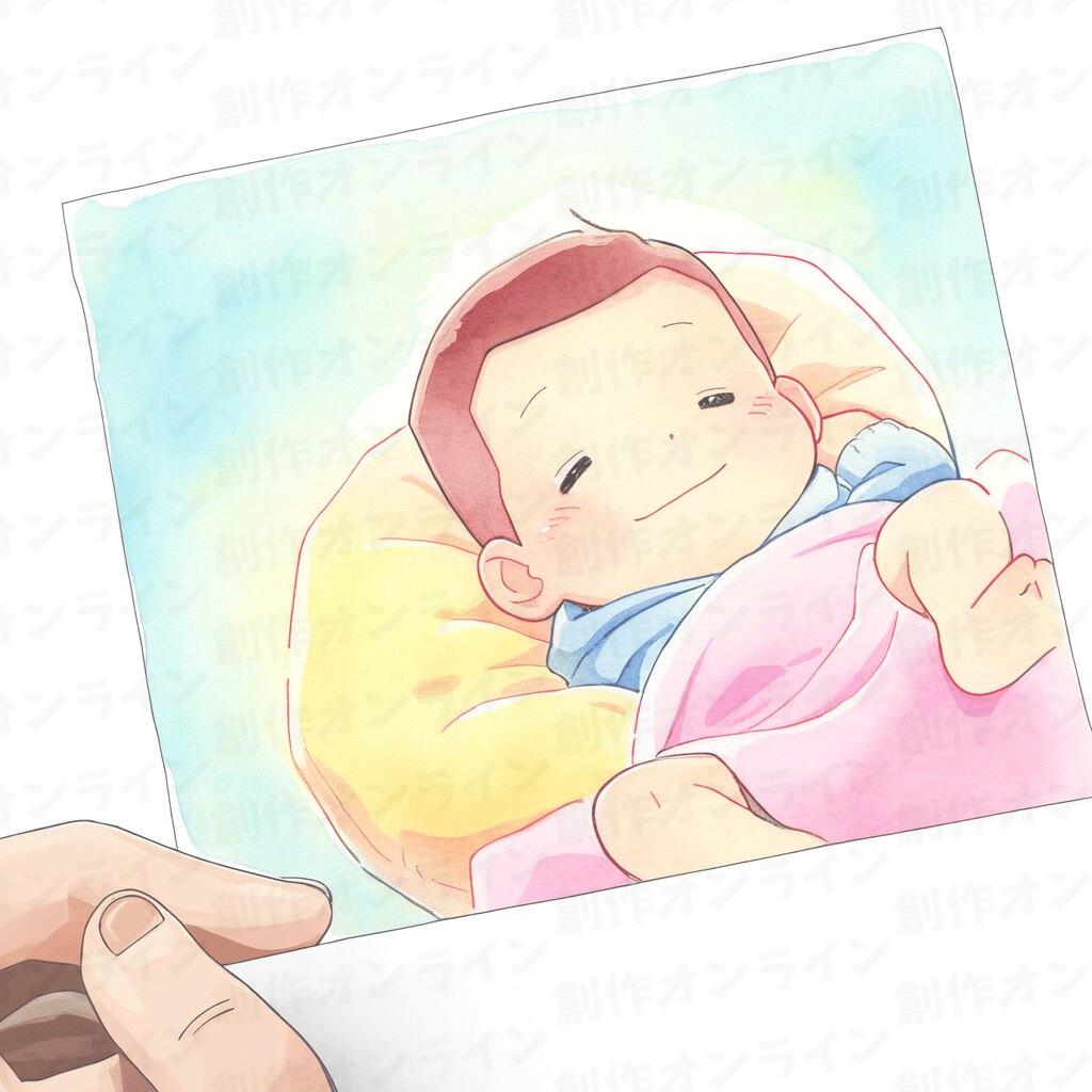 寝ている赤ちゃんの写真