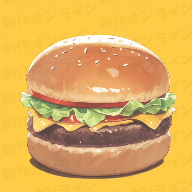 ハンバーガー　フリー画像